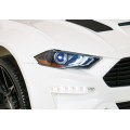 Autíčko Ford Mustang GT na batériu pre deti Biely + Nastaviteľné sedadlo + Audio LED + EVA + Pomalý štart