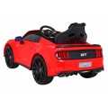 Autíčko Ford Mustang GT na batériu pre deti Červený + Nastaviteľné sedadlo + Audio LED + EVA + Pomalý štart
