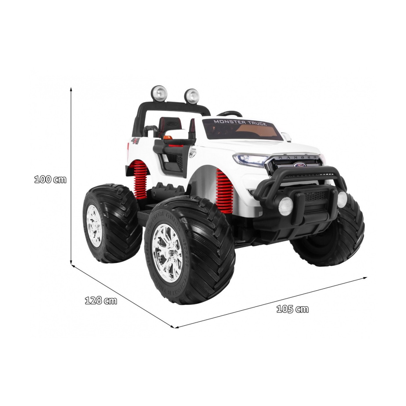 Vozidlo Ford Ranger MONSTER 4x4 Biely