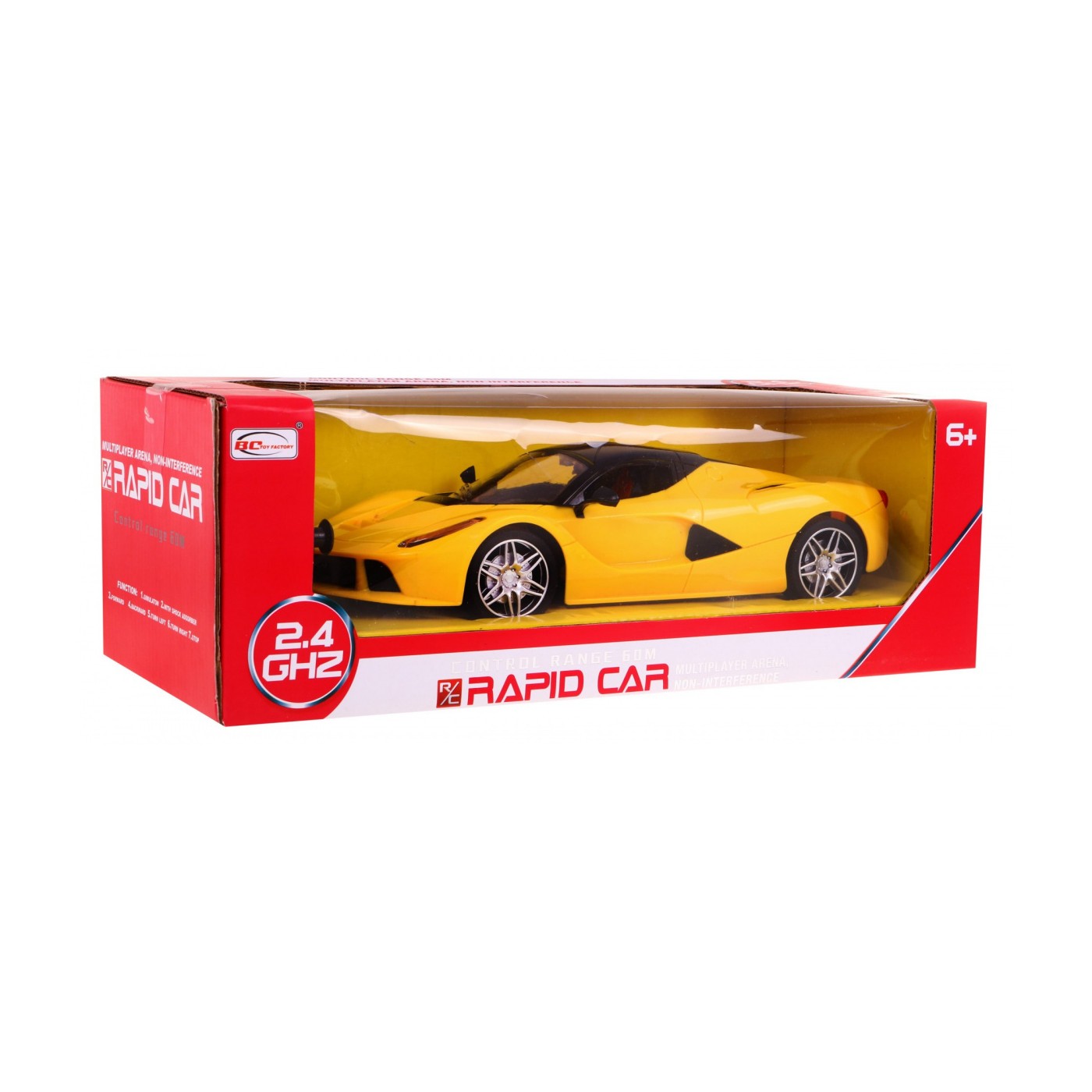 Auto R C 2 4G Rapid Car 1 16 Žlté