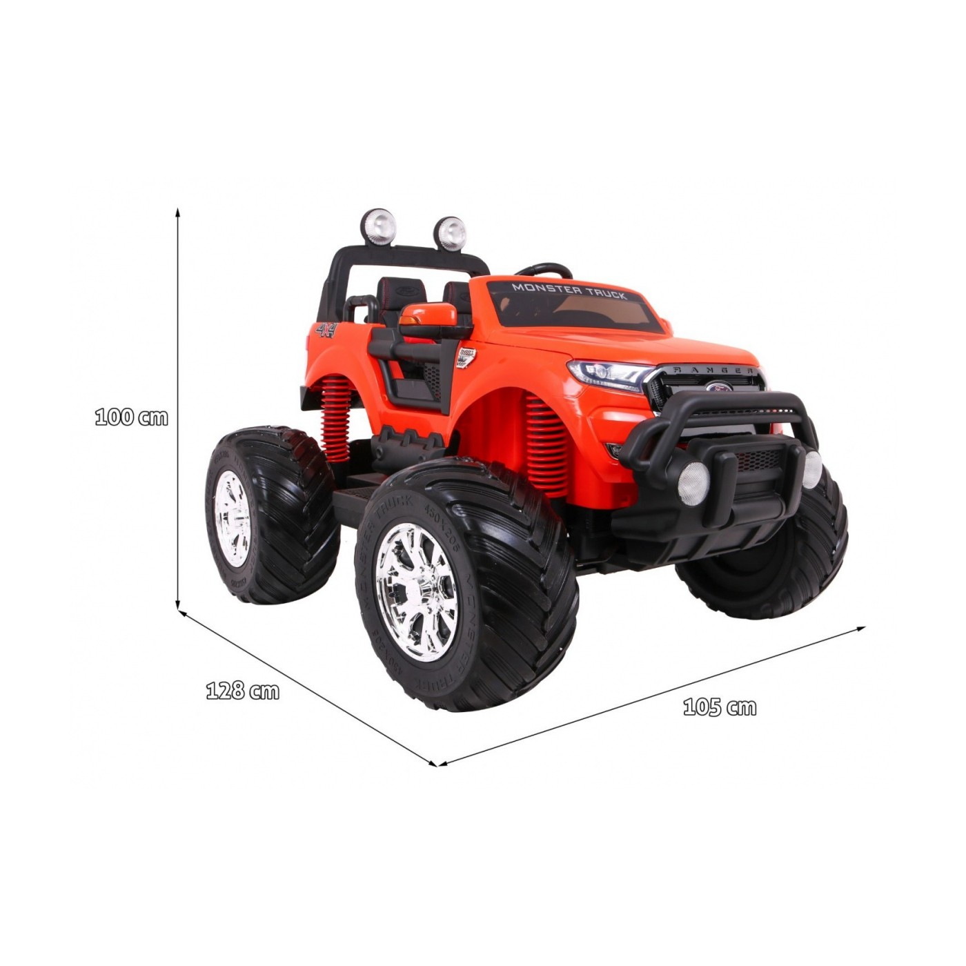 Vozidlo Ford Ranger MONSTER 4x4 Oranžový