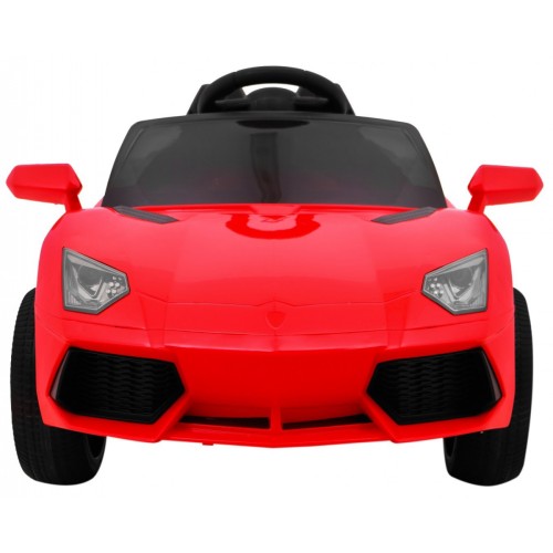 Autíčko Future na batériu pre deti Červené + Ovládač + Pomalý štart + EVA + MP3 USB + LED