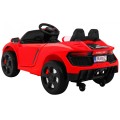 Autíčko Future na batériu pre deti Červené + Ovládač + Pomalý štart + EVA + MP3 USB + LED