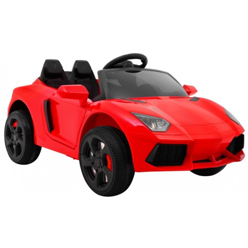 Autíčko Future na batériu pre deti Červené + Ovládač + Pomalý štart + EVA + MP3 USB + LED