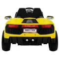 Autíčko Future na batériu pre deti Žlté + Ovládač + Pomalý štart + EVA + MP3 USB + LED