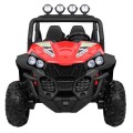 Terénne Grand Buggy Lift pre deti Červené + Pohon 4x4 + Ovládač + Batožinový priestor + Rádio MP3 + LED