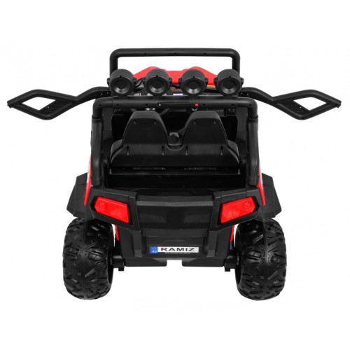 Terénne Grand Buggy Lift pre deti Červené + Pohon 4x4 + Ovládač + Batožinový priestor + Rádio MP3 + LED