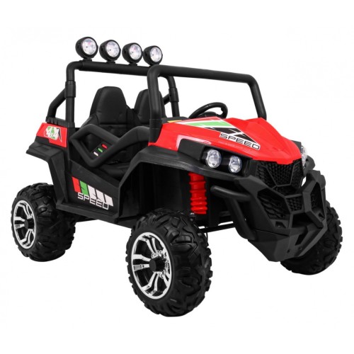 Terénne Grand Buggy Lift pre deti Červené + Pohon 4x4 + Ovládač + Batožinový priestor + Rádio MP3 + LED