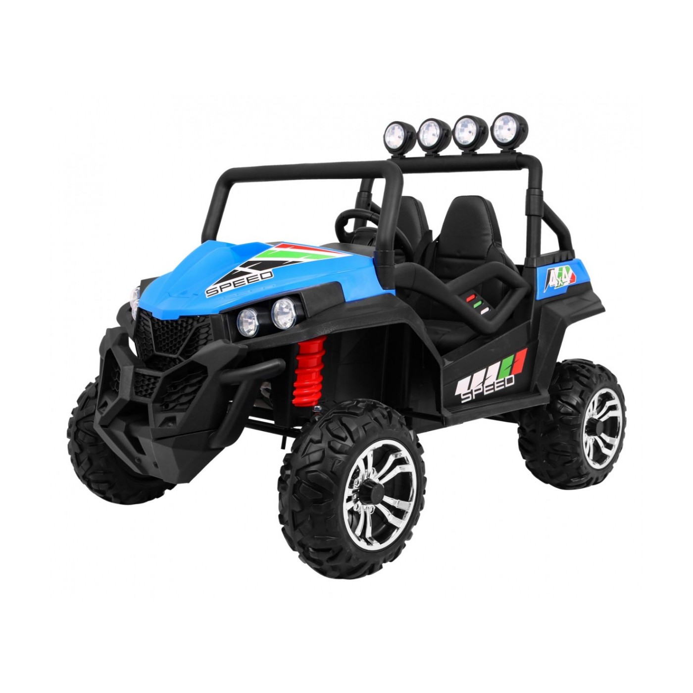 Terénne Grand Buggy Lift pre deti Modré + Pohon 4x4 + Ovládač + Batožinový priestor + Rádio MP3 + LED