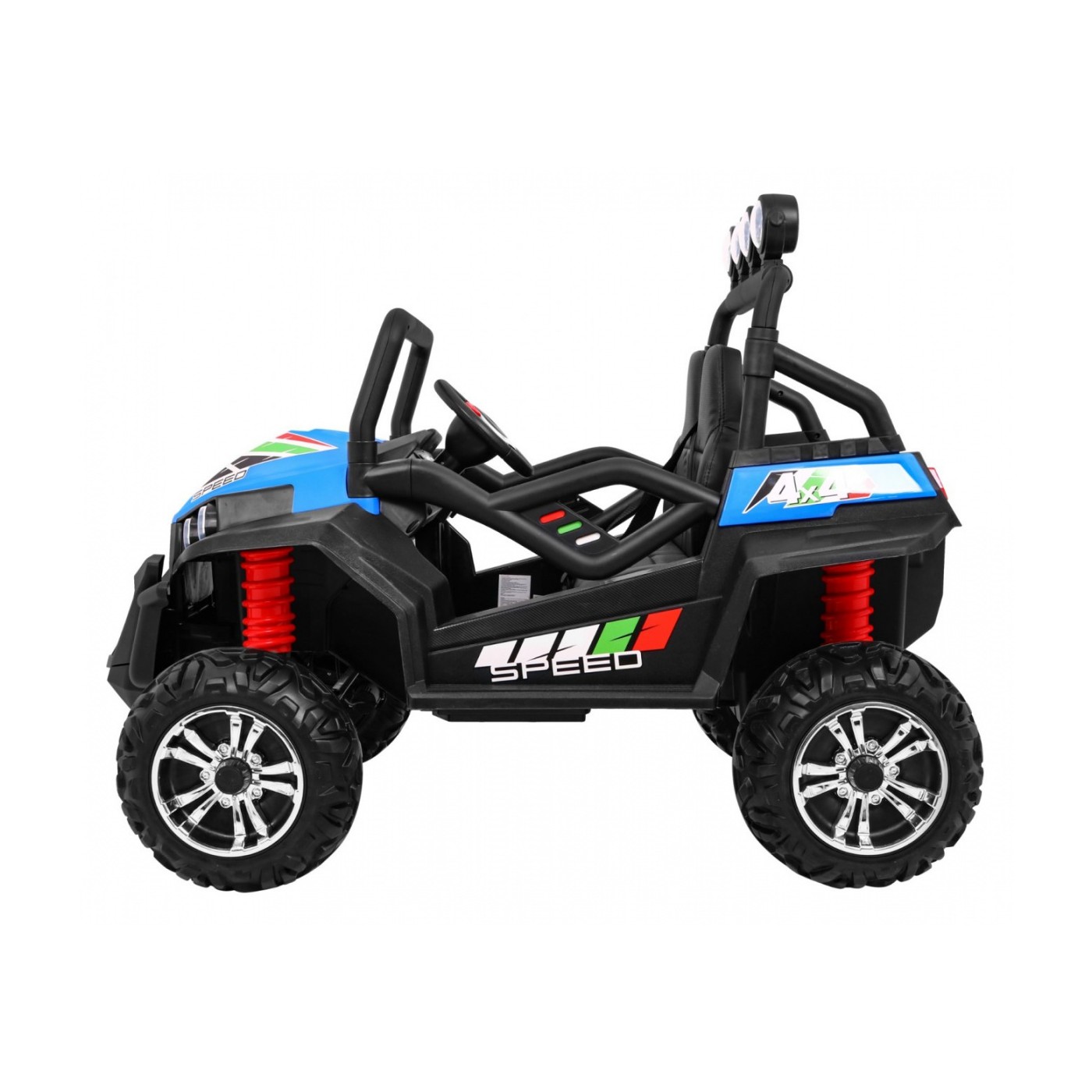 Terénne Grand Buggy Lift pre deti Modré + Pohon 4x4 + Ovládač + Batožinový priestor + Rádio MP3 + LED