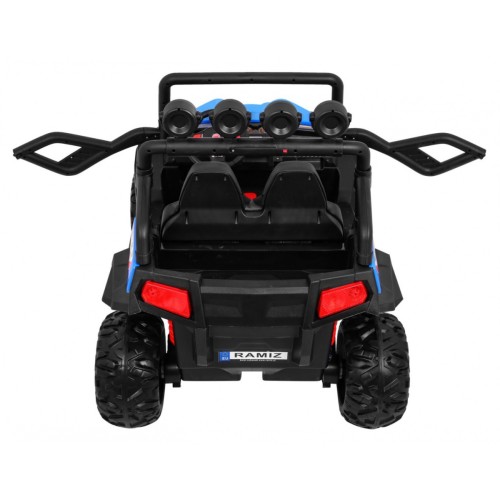 Terénne Grand Buggy Lift pre deti Modré + Pohon 4x4 + Ovládač + Batožinový priestor + Rádio MP3 + LED