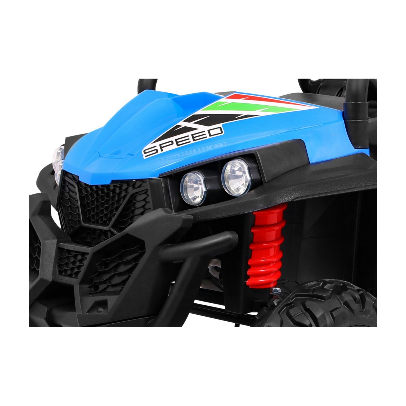 Terénne Grand Buggy Lift pre deti Modré + Pohon 4x4 + Ovládač + Batožinový priestor + Rádio MP3 + LED