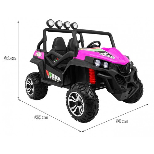 Terénne Grand Buggy Lift pre deti Ružové + Pohon 4x4 + Ovládač + Batožinový priestor + Rádio MP3 + LED