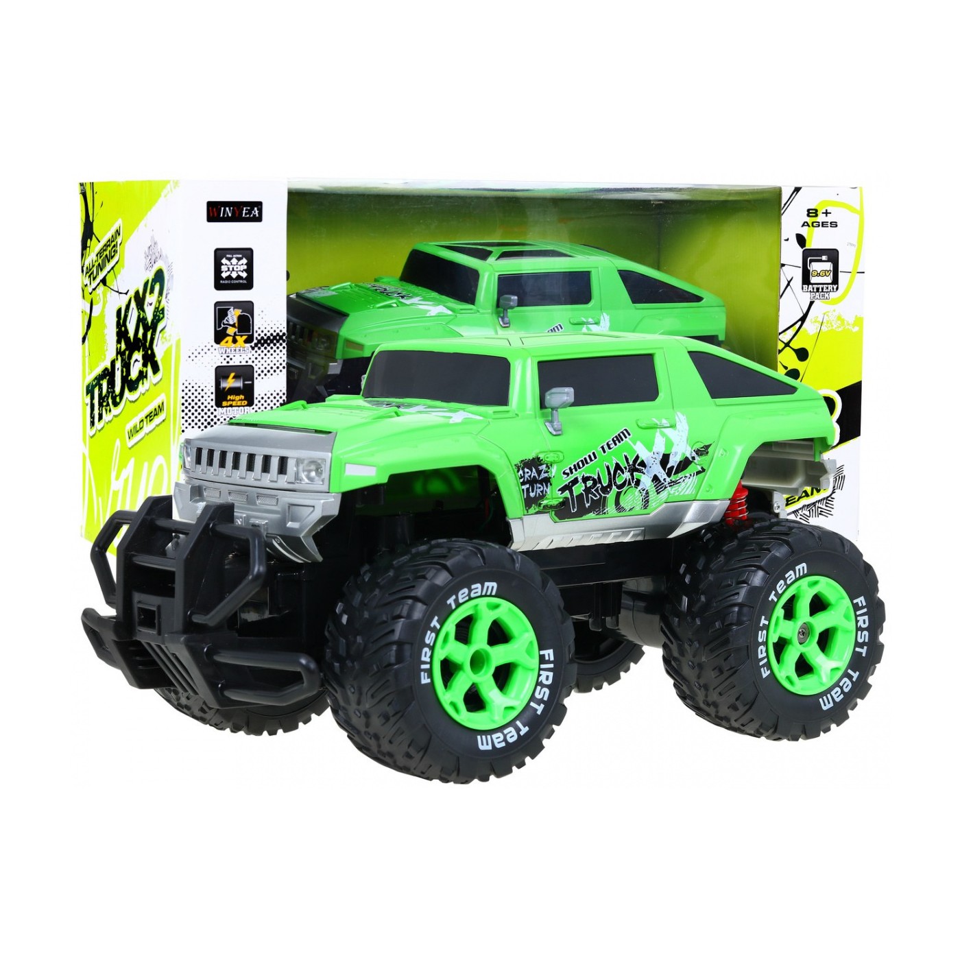 Auto R C Bojové WINYEA 1 12 Zelené