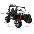 Grand Buggy Strong Lift pre deti Biely + Pohon 4x4 + Ovládač + Batožinový priestor + Rádio MP3 + LED