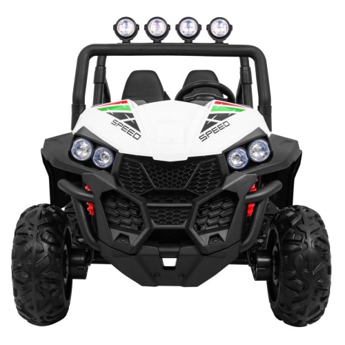 Grand Buggy Strong Lift pre deti Biely + Pohon 4x4 + Ovládač + Batožinový priestor + Rádio MP3 + LED