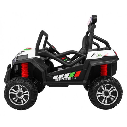 Grand Buggy Strong Lift pre deti Biely + Pohon 4x4 + Ovládač + Batožinový priestor + Rádio MP3 + LED