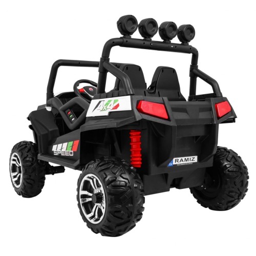 Grand Buggy Strong Lift pre deti Biely + Pohon 4x4 + Ovládač + Batožinový priestor + Rádio MP3 + LED