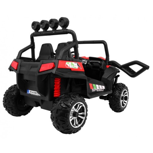 Grand Buggy Strong Lift pre deti Červený + Pohon 4x4 + Ovládač + Batožinový priestor + Rádio MP3 + LED