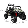 Grand Buggy Strong Lift pre deti Moro + Pohon 4x4 + Ovládač + Batožinový priestor + Rádio MP3 + LED