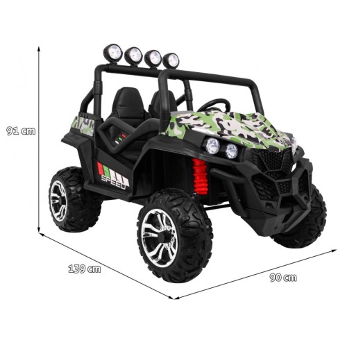 Grand Buggy Strong Lift pre deti Moro + Pohon 4x4 + Ovládač + Batožinový priestor + Rádio MP3 + LED