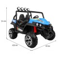 Grand Buggy Strong Lift pre deti Modrý + Pohon 4x4 + Ovládač + Batožinový priestor + Rádio MP3 + LED