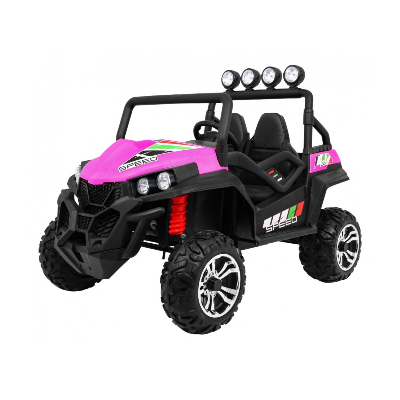 Grand Buggy Strong Lift pre deti Ružový + Pohon 4x4 + Ovládač + Batožinový priestor + Rádio MP3 + LED