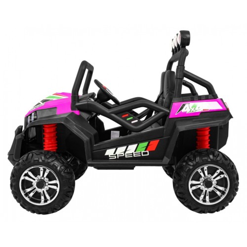 Grand Buggy Strong Lift pre deti Ružový + Pohon 4x4 + Ovládač + Batožinový priestor + Rádio MP3 + LED