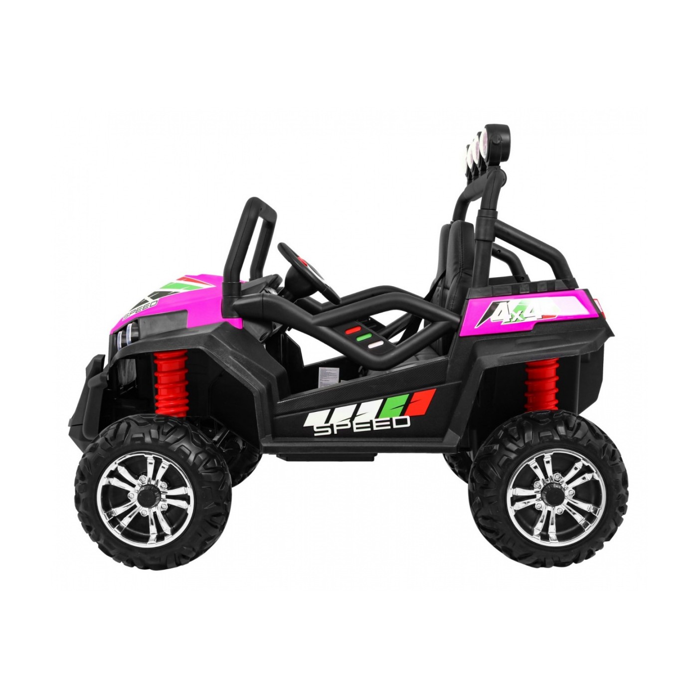 Grand Buggy Strong Lift pre deti Ružový + Pohon 4x4 + Ovládač + Batožinový priestor + Rádio MP3 + LED