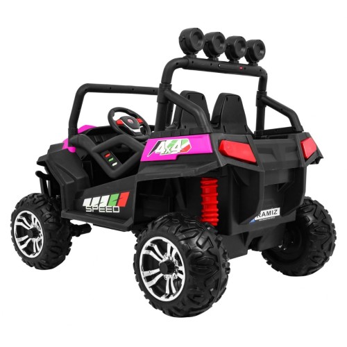 Grand Buggy Strong Lift pre deti Ružový + Pohon 4x4 + Ovládač + Batožinový priestor + Rádio MP3 + LED