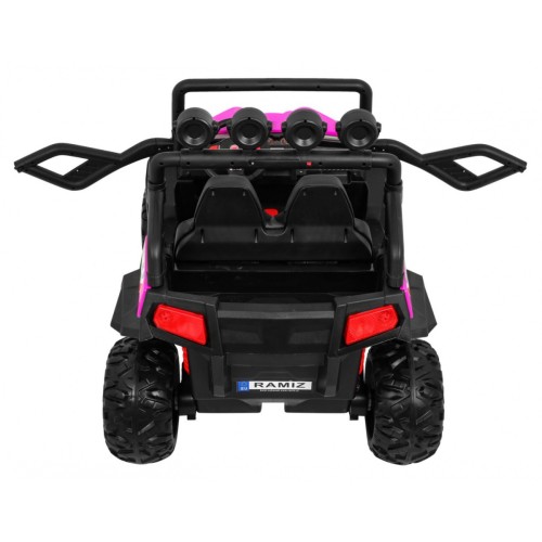 Grand Buggy Strong Lift pre deti Ružový + Pohon 4x4 + Ovládač + Batožinový priestor + Rádio MP3 + LED