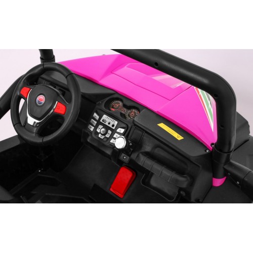 Grand Buggy Strong Lift pre deti Ružový + Pohon 4x4 + Ovládač + Batožinový priestor + Rádio MP3 + LED