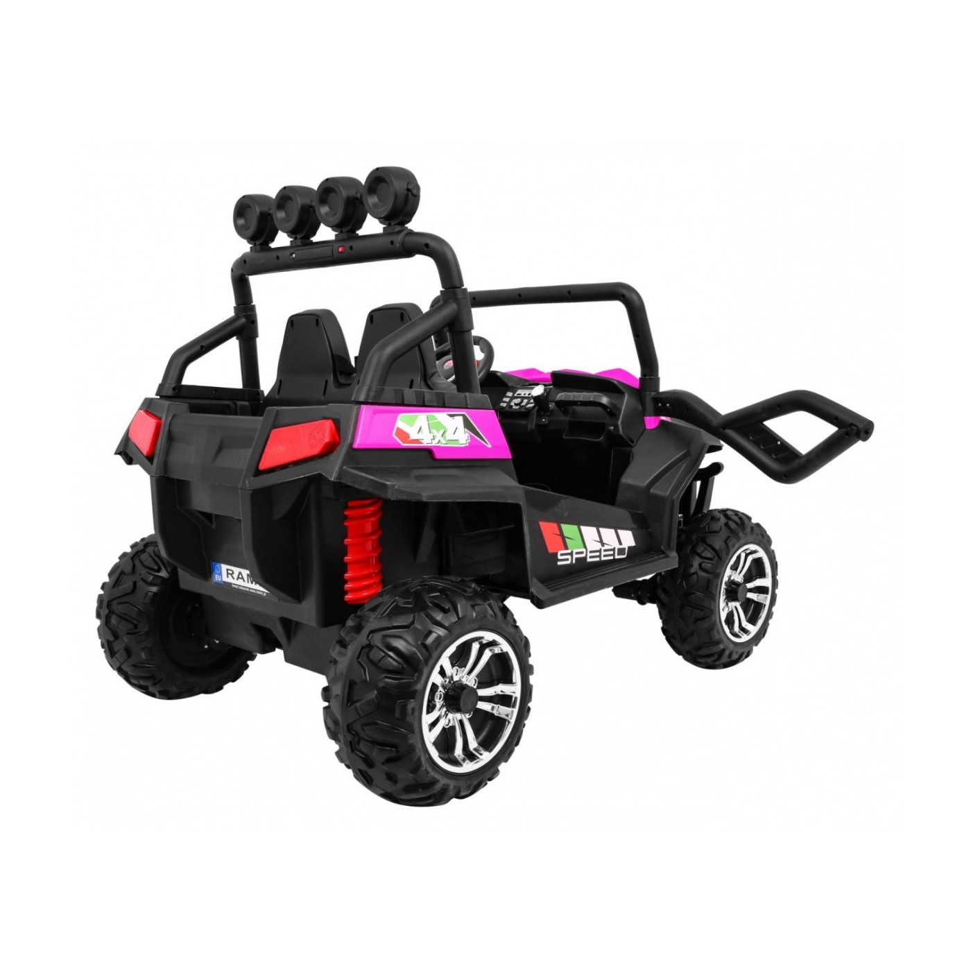 Grand Buggy Strong Lift pre deti Ružový + Pohon 4x4 + Ovládač + Batožinový priestor + Rádio MP3 + LED