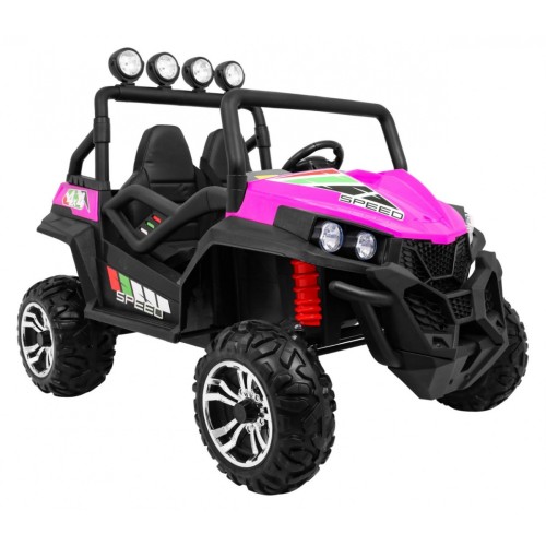 Grand Buggy Strong Lift pre deti Ružový + Pohon 4x4 + Ovládač + Batožinový priestor + Rádio MP3 + LED
