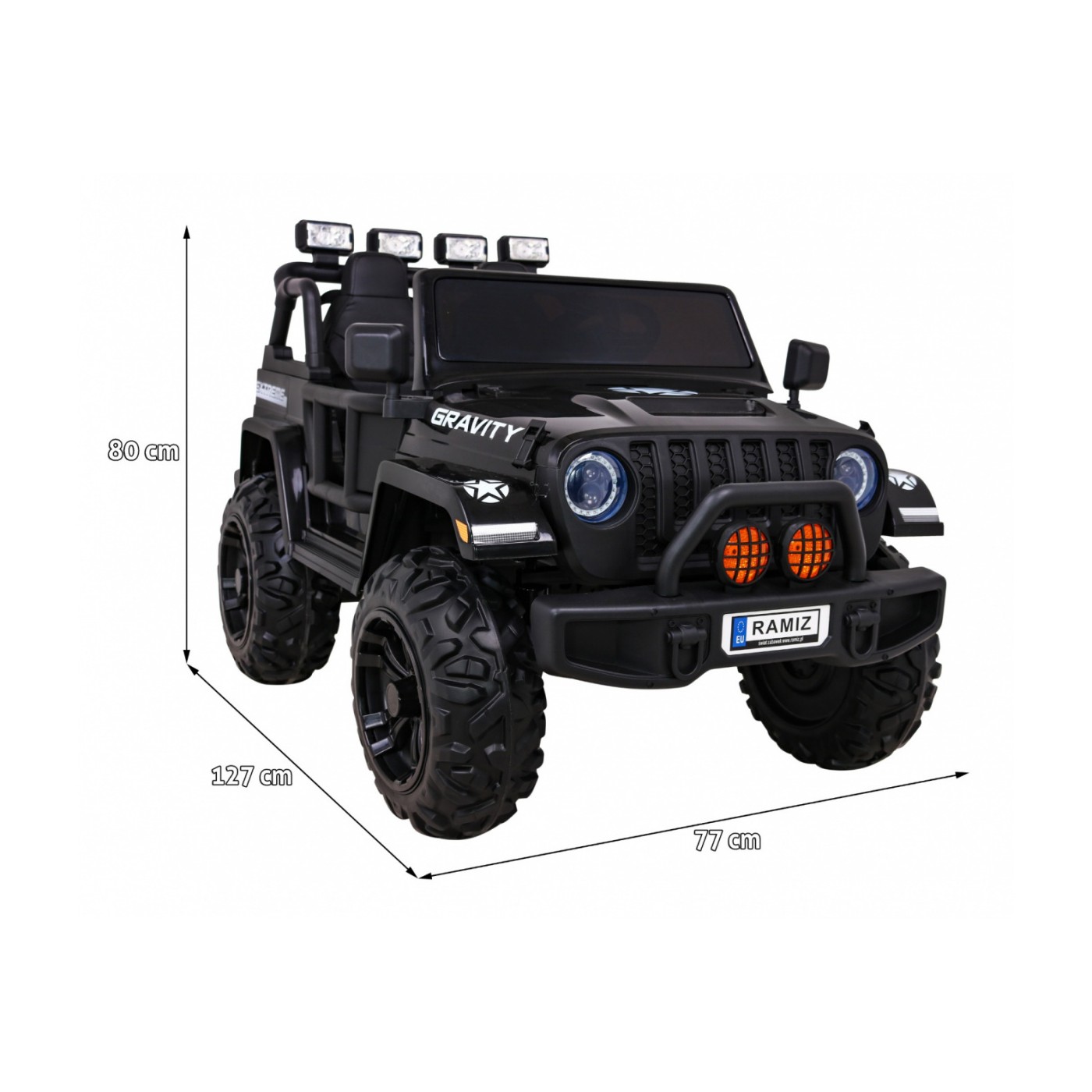 Vozidlo GRAVITY Strong Čierny