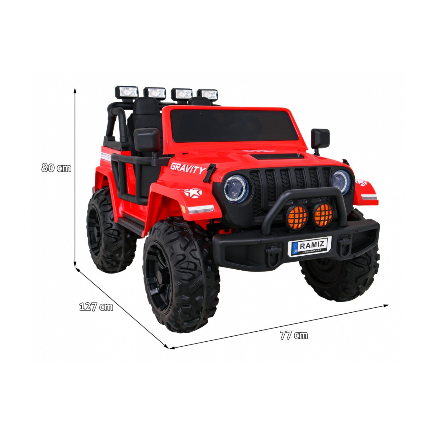 Vozidlo GRAVITY Strong Červený