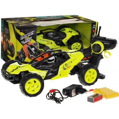 Auto R C Buggy 2 4G WINYEA 1 14 Zelené