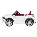Autíčko GT šport na batériu pre deti Biele + Ovládač + Pomalý štart + Batožinový priestor + MP3 LED