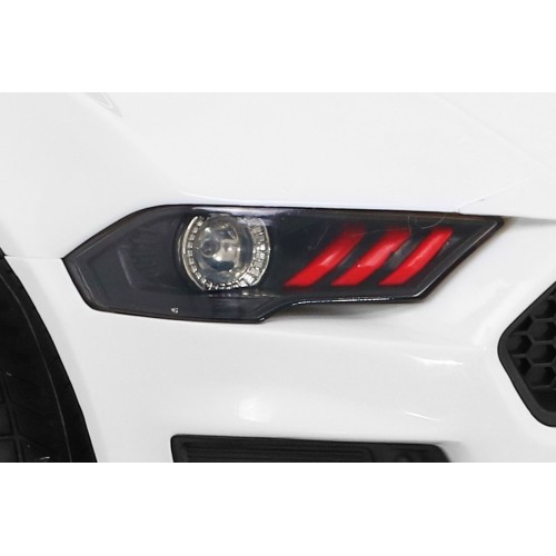 Autíčko GT šport na batériu pre deti Biele + Ovládač + Pomalý štart + Batožinový priestor + MP3 LED