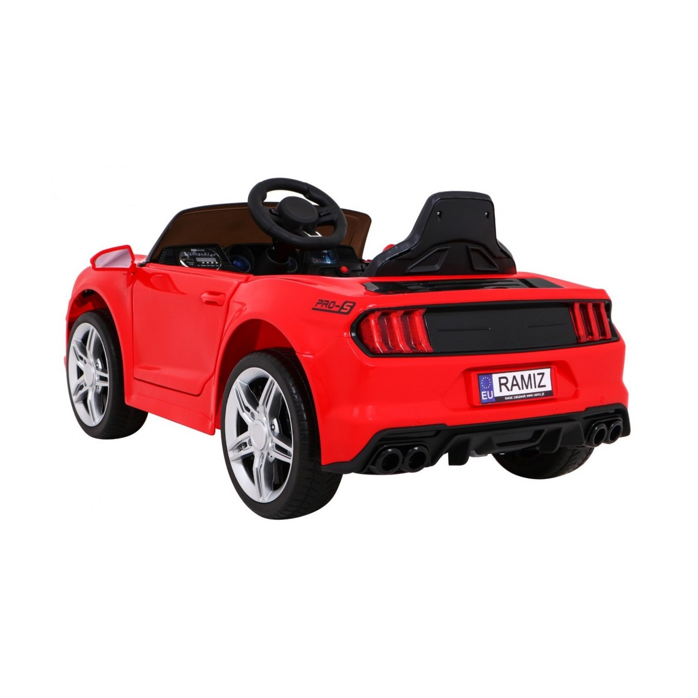 Autíčko GT šport na batériu pre deti Červené + Ovládač + Pomalý štart + Batožinový priestor + MP3 LED