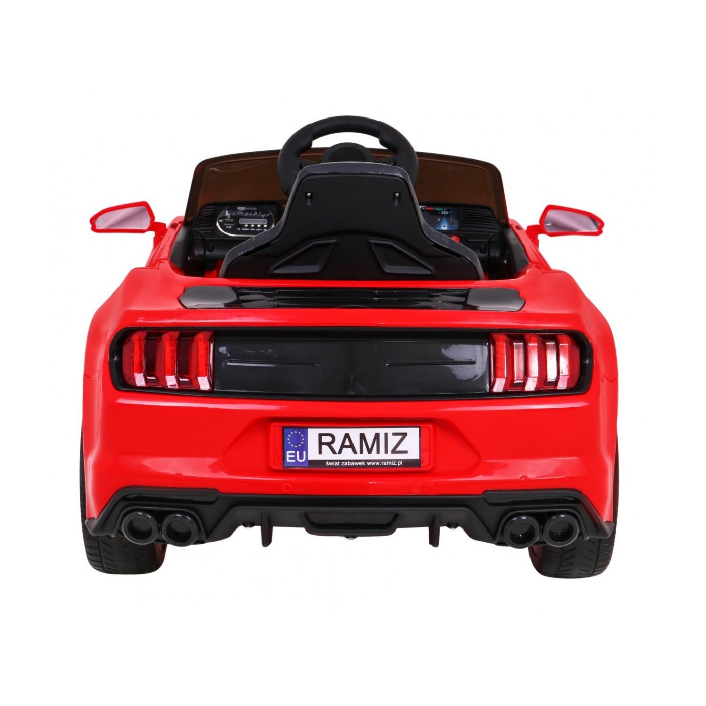 Autíčko GT šport na batériu pre deti Červené + Ovládač + Pomalý štart + Batožinový priestor + MP3 LED