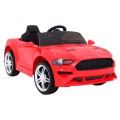 Autíčko GT šport na batériu pre deti Červené + Ovládač + Pomalý štart + Batožinový priestor + MP3 LED