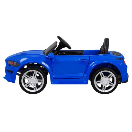 Autíčko GT šport na batériu pre deti Modré + Ovládač + Pomalý štart + Batožinový priestor + MP3 LED