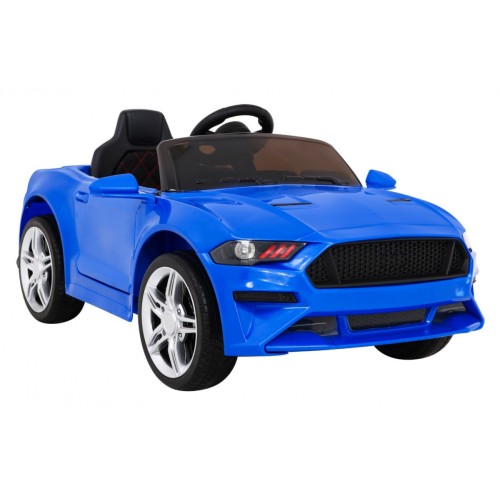 Autíčko GT šport na batériu pre deti Modré + Ovládač + Pomalý štart + Batožinový priestor + MP3 LED