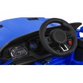 Autíčko GT šport na batériu pre deti Modré + Ovládač + Pomalý štart + Batožinový priestor + MP3 LED