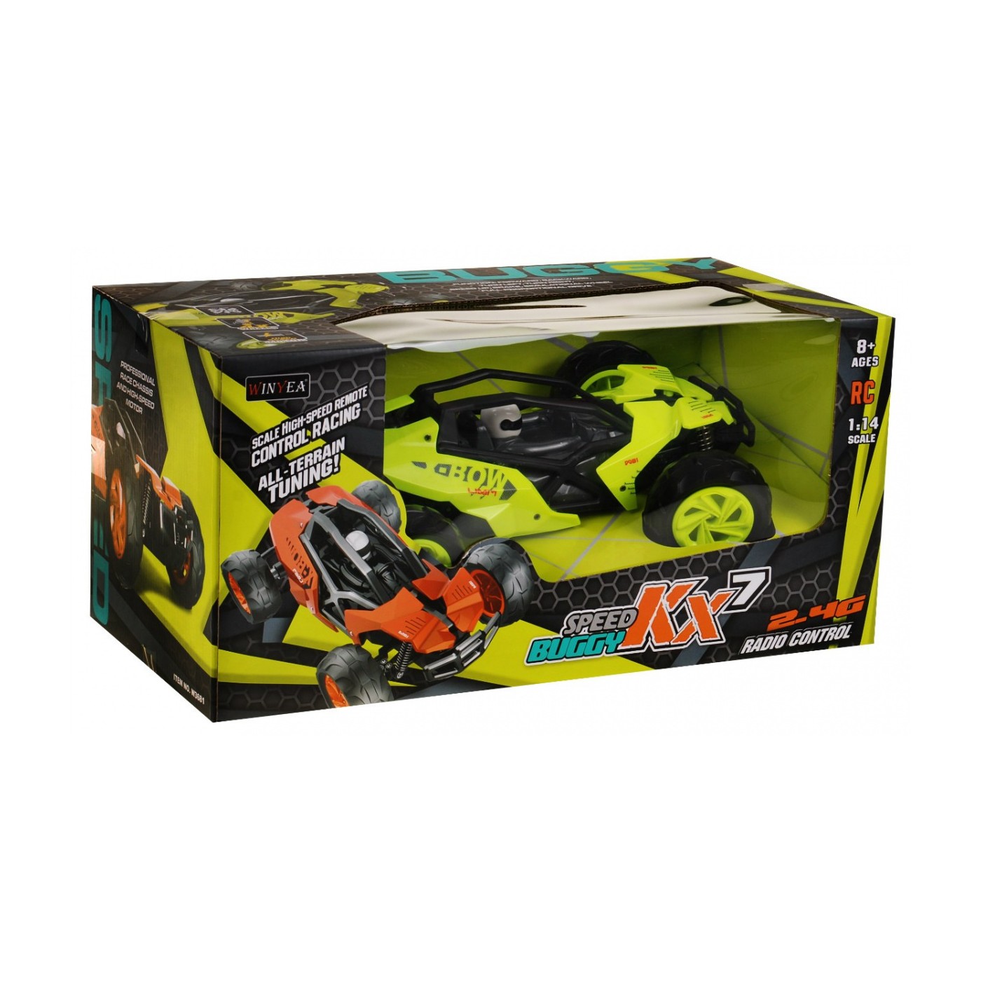 Auto R C Buggy 2 4G WINYEA 1 14 Zelené