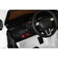 Auto na batériu All Terrain pre deti Biely Terénny typ jeep + Ovládač + Svietidlá Zvuky