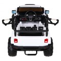 Auto na batériu All Terrain pre deti Biely Terénny typ jeep + Ovládač + Svietidlá Zvuky