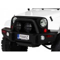 Auto na batériu All Terrain pre deti Biely Terénny typ jeep + Ovládač + Svietidlá Zvuky