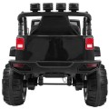 Auto na batériu All Terrain pre deti Čierny Terénny typ jeep + Ovládač + Svietidlá Zvuky